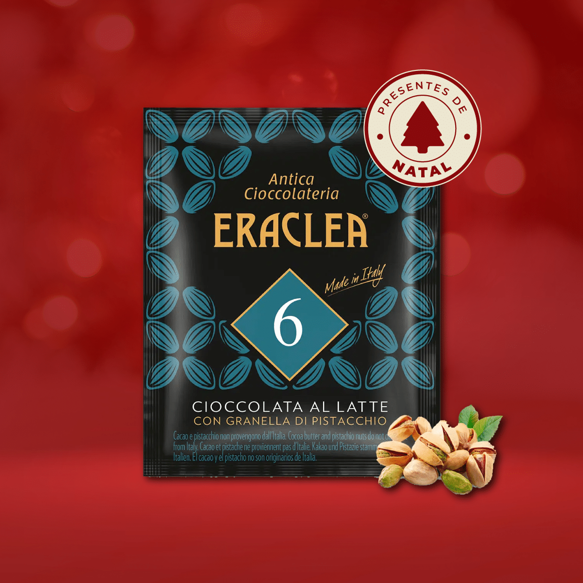 chocolate eraclea de leite com pistachio